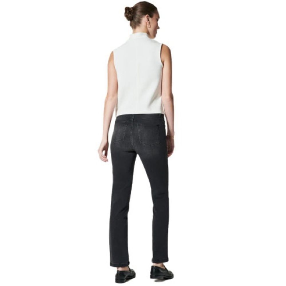 NWT SPANX | 20355R Vintage Black Straight Leg Jeans XS‎ - Picture 2 of 12